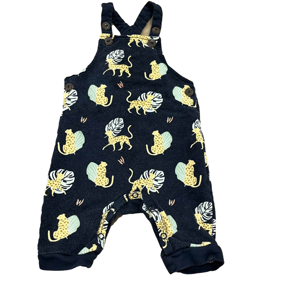 Mori Boys Navy Jungle Romper size: 3-6 Months